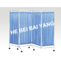 (D-37) Stainless Steel Four Fold Screen